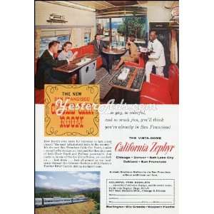  1961 Vintage Ad Western Pacific Vista Dome California Zephyr 
