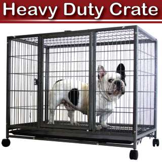 37 Rabbit Dog Pet Cat Bird Crate Cage Thick Heavy Duty Metal Kennel 