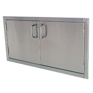  Solaire Stainless Steel Double Access Doors   Flush Mount 