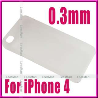 Super Ultra Thin 0.3mm Back Case cover for iPhone 4 4G  