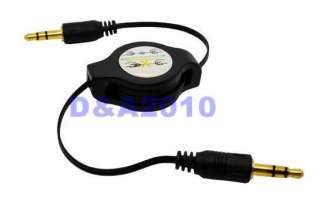5mm Male to Male Retractable Audio Extension Cable Gold Plated New 