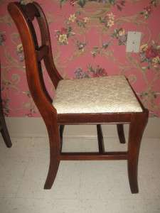 Tell City Chair Co vintage Mahogany Duncan Phyfe Roseback Chairs 
