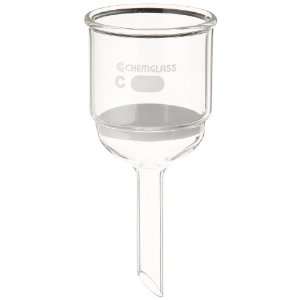 Chemglass CG 1402 18 Glass Buchner Filtering Funnel with Coarse Frit 