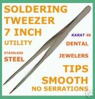   SOLDER UTILITY 7 INCHES LONG SMOOTH TIPS JEWELRY STAINLESS STEEL