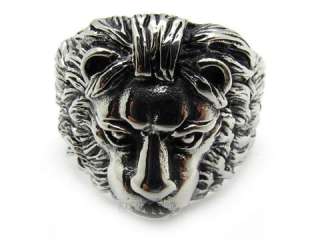   silver stainless steel lion king party band charm ring GIFT  