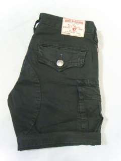 NWT TRUE RELIGION Brand Jeans Women JENNA Cargo Chino Shorts Pants 26 