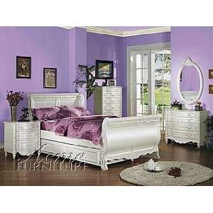  Acme Furniture Pearl White Bedroom 9 piece01005F set