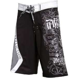  Affliction Black Triple 4 Way Stretch Boardshorts Sports 