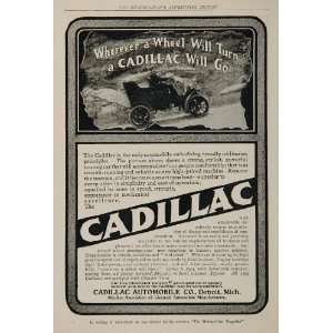  1904 Ad Cadillac Clincher Tires Car Automobile Vintage 