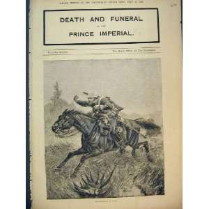   1879 Prince Imperial Death Messanger Horse Man Soldier