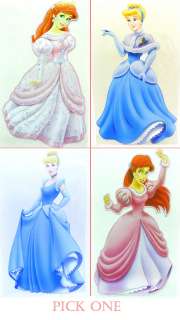   Princess Cinderella / Ariel removable window / wall sticker new  