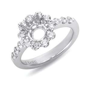  S. Kashi and Sons EN7072 1WG White Gold Engagement Ring 