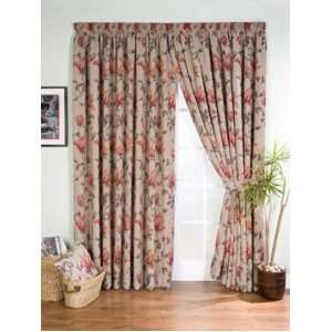   Floral Jacquard Curtains with Pencil Pleat Tape Top