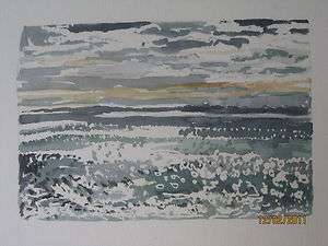 Original Watercolor/Maine Seascape/12x16/Mimi Davis, Artist  