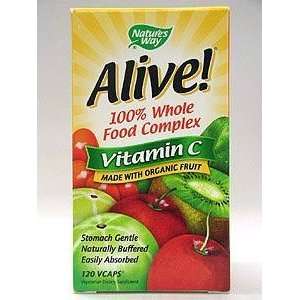 Alive Vitamin C Organic 120 vcaps   Natures Way