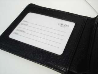 COACH Business Pass ID Wallet/Black Leather/5536  