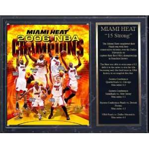  Miami Heat 2006 Champions 12x15 Plaque with 4x10 Plate 