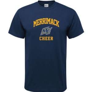    Merrimack Warriors Navy Cheer Arch T Shirt