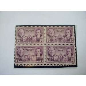  Block of 4, $.03 Cent Stamps, 1936, Texas Centennial, S 