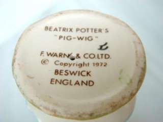 Beatrix Potter PigWig Beswick England Figurine BP 3B  