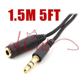5m 5ft Stereo Headphone Extension Cord 3.5mm Cable  