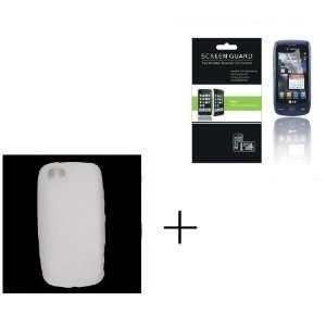 LG GS505 Clear Clear Gel Soft Skin Case + PREMIUM LCD Screen Protector 