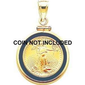  14K Gold Bezel for American Eagle 1/10oz Coin New C 