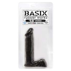  Basix Rubber Works 7.5 Dong, Black (Quantity of 1 