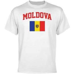  Moldova Flag T Shirt   White