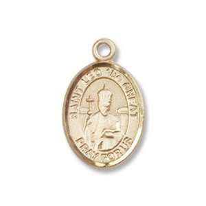  14K Gold St. Leo the Great Medal Jewelry