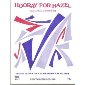  Sheet Music Hooray For Hazel Tommy Roe 165 Everything 