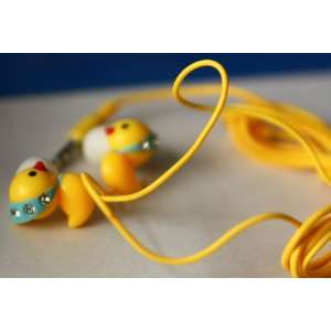   Koolshop Yellow Duck Earbuds Earphones Headphones   Blue Electronics