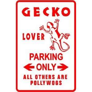    GECKO LOVER PARKING lizard pet sand NEW sign
