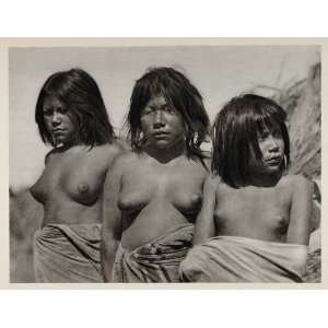  1931 Indian Girls Gran Chaco Argentina Photogravure 