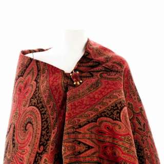 Exceptional Civil War Era Wool Paisley Shawl 1860s  