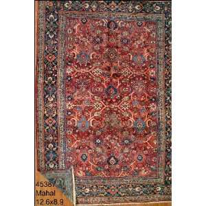  8x12 Hand Knotted Mahal Persian Rug   89x126