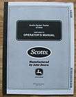 New John Deere Scotts GT2554 Garden Tractor Operators Owners Manual 
