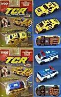 1991 TYCO TCR Race Track Ford Chevy Slot less Car PAIR  