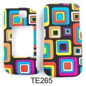  Samsung Alias 2 u750 Colorful Square Blocks on Black Hard 