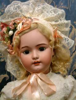 Large & Lovely 33 Simon & Halbig 1078 Antique Bisque Head Doll w 