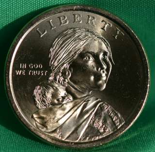 2010 P & D SACAGAWEA Dollar Golden Native American Coin  