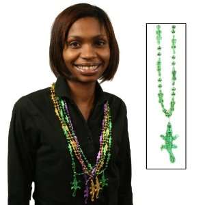  Lets Party By Beistle Company Mardi Gras Gator Beads with 