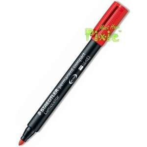  Staedtler® Lumocolor Permanent Compact Marker, Red, 342 2 