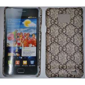  Samsung Galaxy S2 I9100 Tan Coated Canvas Hardshell Cover 