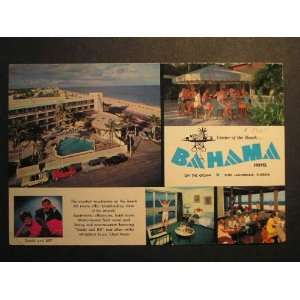  Bahama Hotel, Ft. Lauderdale, Florida FL Giant 5x8 PC not 