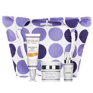  Kinerase Summer Ritual Bag   Cream 4 piece Beauty