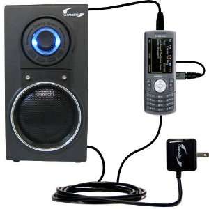   Audio Speaker with Dual charger also charges the Samsung Messager II