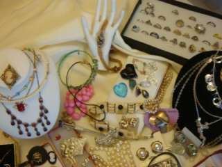   Costume Vintage Jewelry Lot over 8 lbs no junk all wearable  