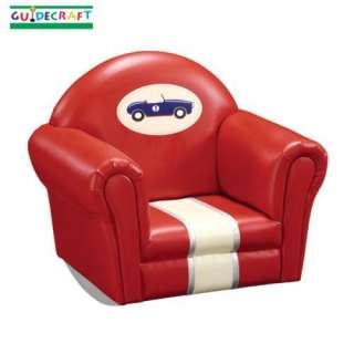 New Retro Racer Upholstered Race Car Rocking Chair  