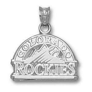  Colorado Rockies Solid Sterling Silver Club Logo 1/2 